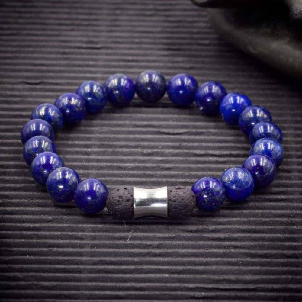 Lapis Lazuli Aromatherapy Stretch Bracelet - Handmade to Order